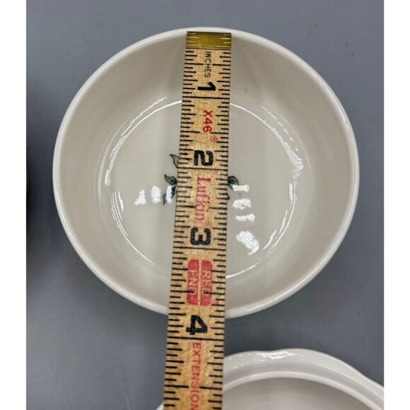 Vtg Nikko Happy Holidays Christmas Tree Lidded Bowls Trinket Dish Porcelain - Picture 5 of 5